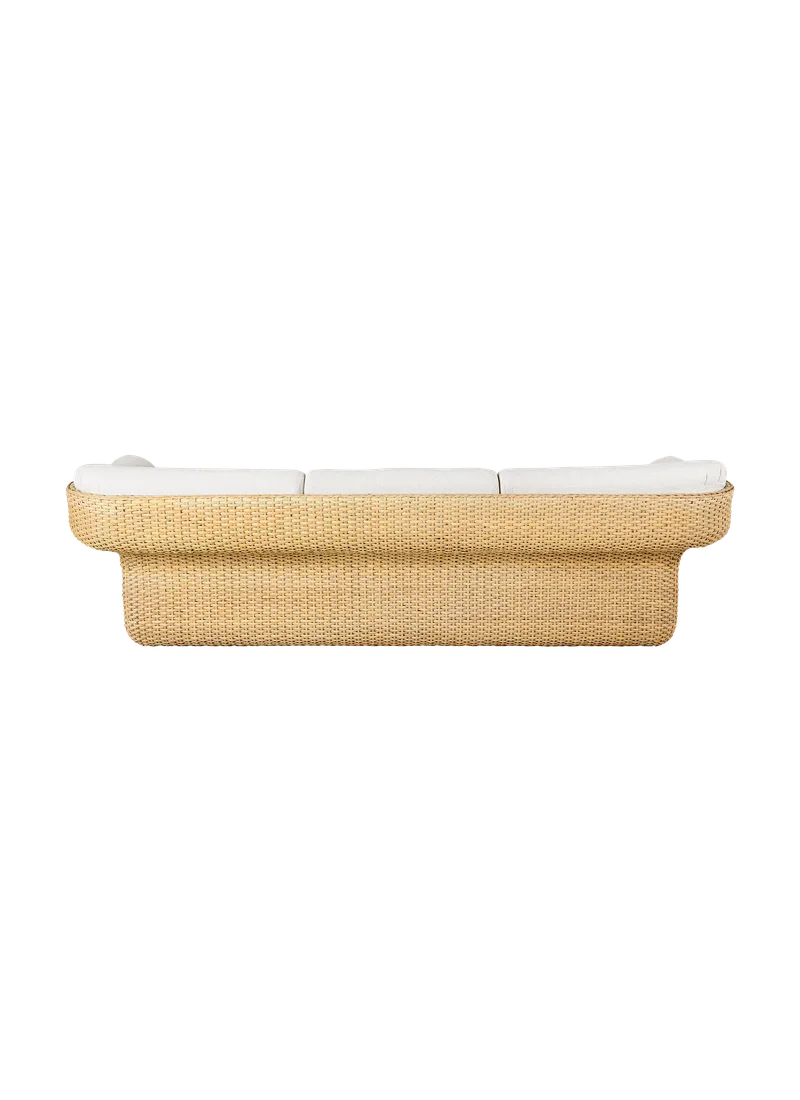 Basket Sofa van GUBI in Lorkey, Limonta (40, Standard), 3 seater, Rattan – productfoto 2 van 7