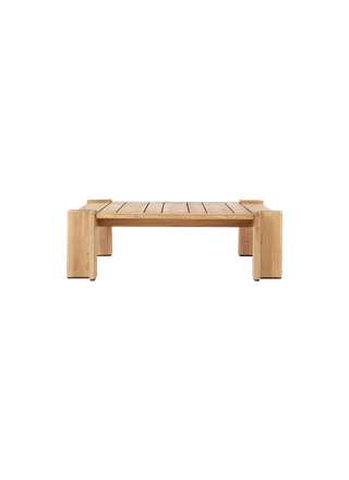Atmosfera Coffee Table van GUBI in Natural teak, Natural teak, 113 × 100 cm – productfoto 7 van 7