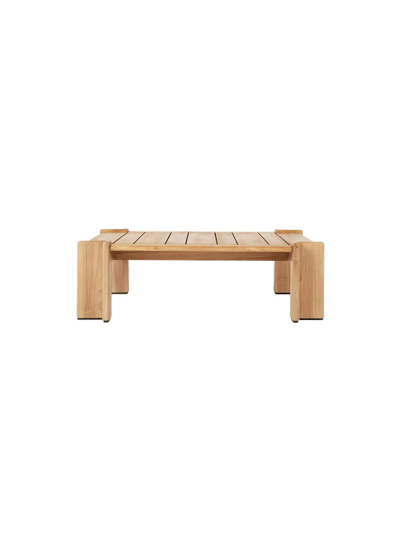 Atmosfera Coffee Table van GUBI in Natural teak, Natural teak, 113 × 100 cm – productfoto 7 van 7