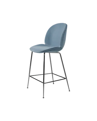 Beetle Counter Chair, Fully Upholstered de GUBI en Conic base, Black Chrome, Sunday, Dedar (002, Standard) – photo du produit 4 sur 4