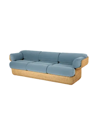 Basket Sofa von GUBI in Sunday, Dedar (002, Standard), 3 seater, Rattan – Produktfoto 6 von 6