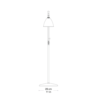 Bestlite BL3 Floor Lamp von GUBI in Bone China, Black Brass, Ø16 × 13 cm, EU – Produktfoto 4 von 5