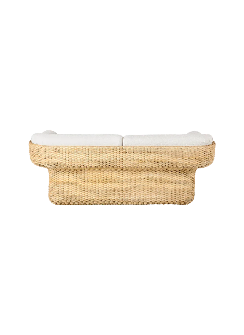 Basket Sofa van GUBI in Lorkey, Limonta (40, Standard), 2 seater, Rattan – productfoto 4 van 7