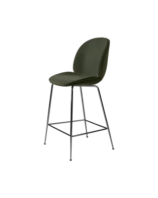 Beetle Counter Chair, Fully Upholstered von GUBI in Conic base, Black Chrome, Sunday, Dedar (018, Standard) – Produktfoto 4 von 4