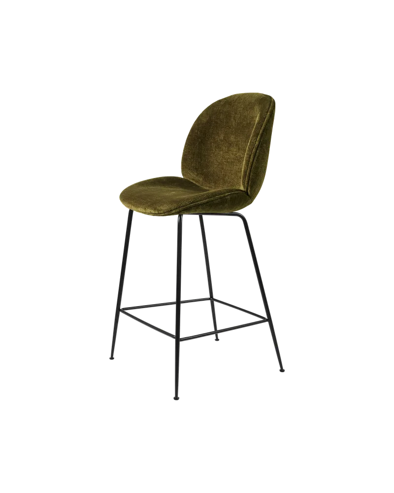 Beetle Counter Chair, Fully Upholstered de GUBI en Conic base, Matt Black, Mumble, Glamour Group (40, Standard) – photo du produit 4 sur 4