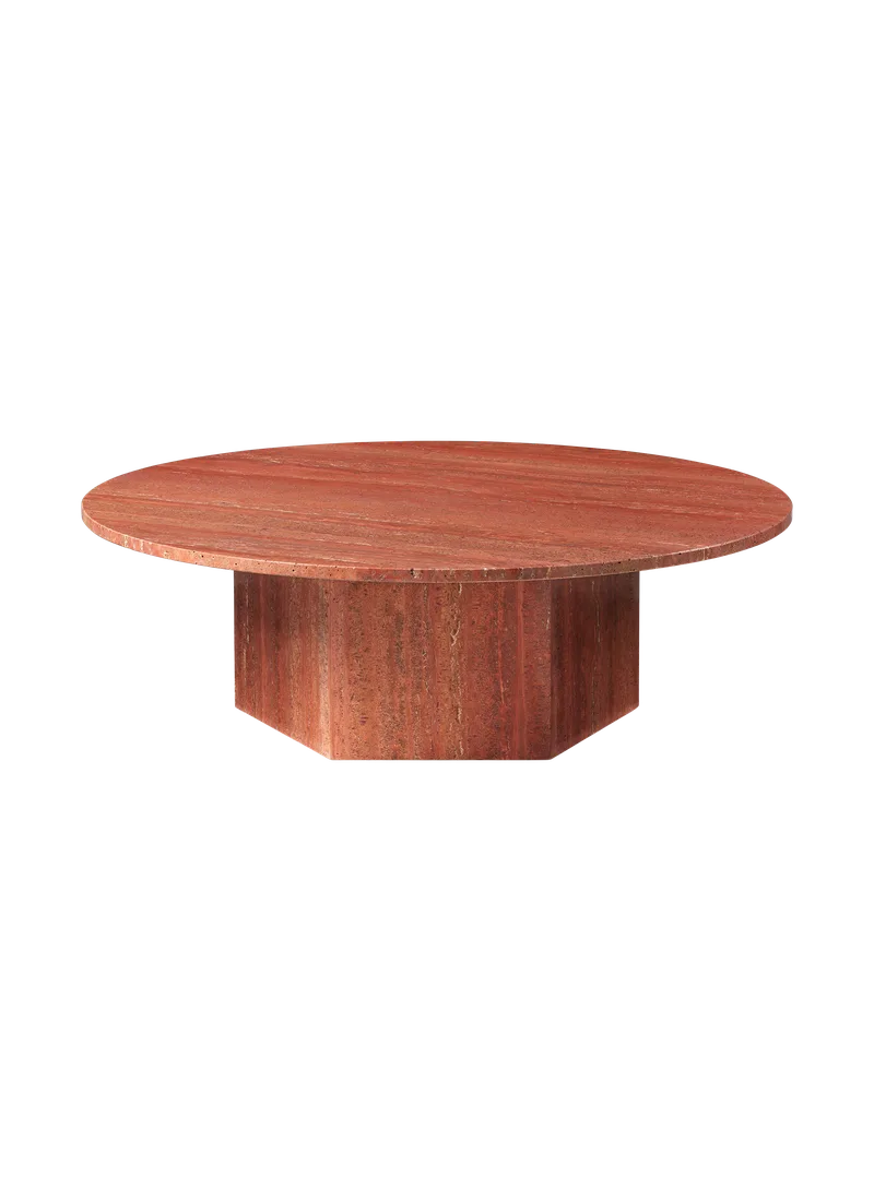 Epic Coffee Table, Round by GUBI in Burnt Red, Burnt Red, Ø110 cm – product photo