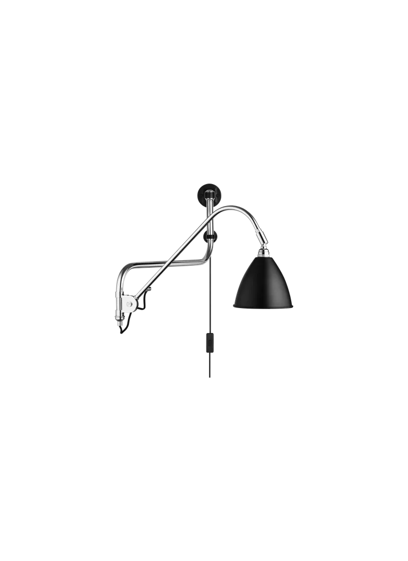 Bestlite BL10 Wall Lamp by GUBI in Black Semi Matt, Chrome, EU – product photo 1 of 4