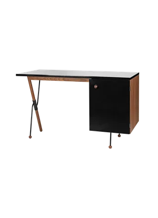 62 Desk by GUBI in Black, American Walnut Semi Matt – product photo 7 of 7