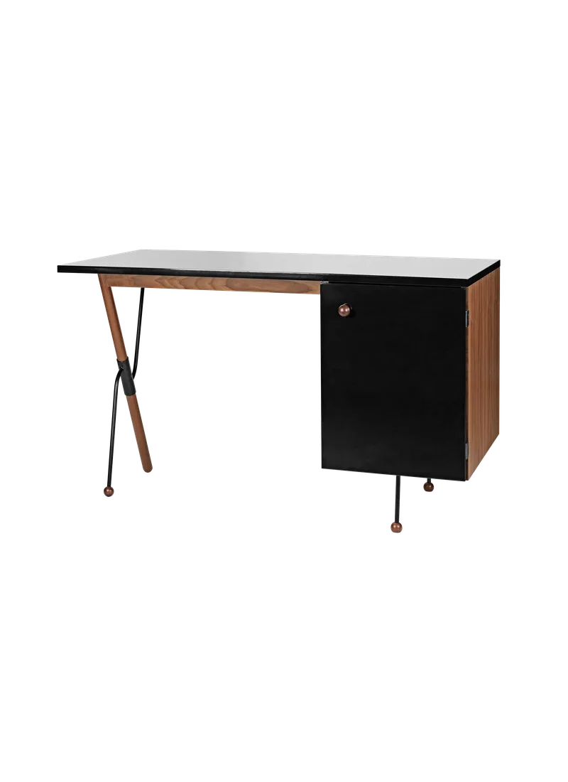 62 Desk by GUBI in Black, American Walnut Semi Matt – product photo 7 of 7