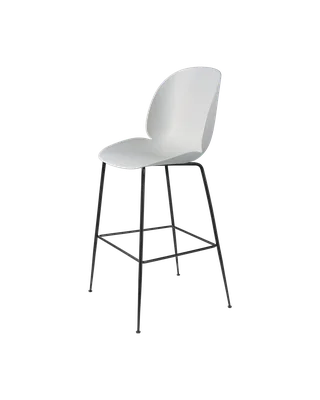 Beetle Bar Chair, Un-Upholstered van GUBI in Lunar Gray, Matt Black, Conic base – productfoto 3 van 3