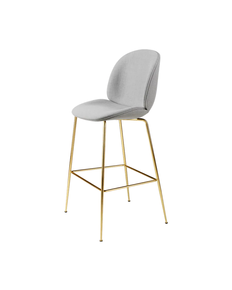 Beetle Bar Chair, Fully Upholstered by GUBI in Remix 3, Kvadrat (123, Standard), Brass Semi Matt, Conic base – product photo 4 of 4