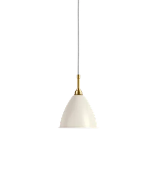 Bestlite BL9 Pendant de GUBI en White Semi Matt, Brass, Ø16 × 13 cm, EU – photo du produit 2 sur 2