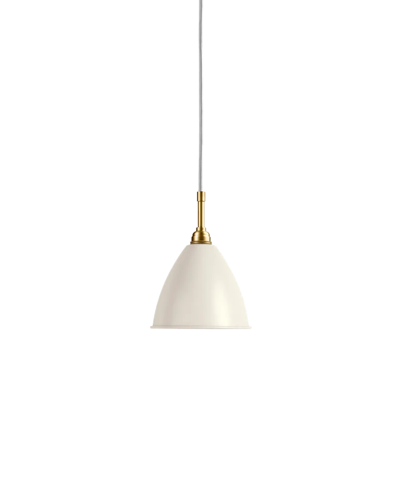 Bestlite BL9 Pendant de GUBI en White Semi Matt, Brass, Ø16 × 13 cm, EU – photo du produit 2 sur 2
