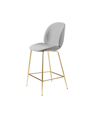 Beetle Counter Chair, Fully Upholstered by GUBI in Conic base, Brass Semi Matt, Remix 3, Kvadrat (123, Standard) – product photo 4 of 4