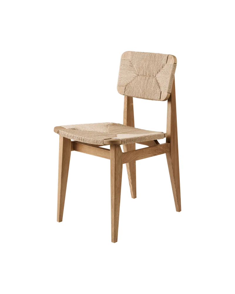C-Chair Dining Chair by GUBI in Oak Oiled, Paper Cord – product photo