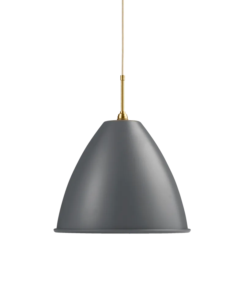 Bestlite BL9 Pendant de GUBI en Grey Semi Matt, Brass, Ø40 × 33 cm, EU – photo du produit 2 sur 2