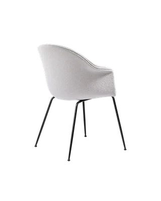 Bat Dining Chair, Fully Upholstered by GUBI in Light Bouclé, GUBI (001, Standard), Conic base, Matt Black – product photo 2 of 4