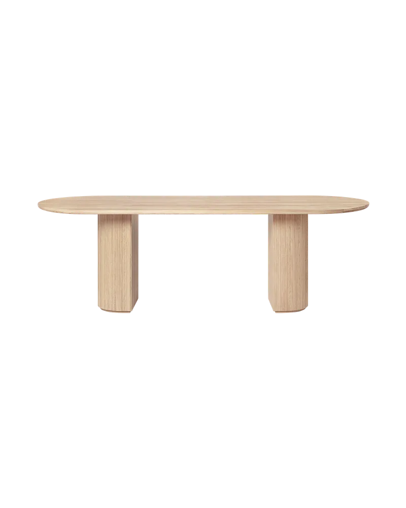 Moon Bar Table von GUBI in Solid Oak Soap Treated, Solid Oak Soap Treated, 290 × 105 cm – Produktfoto