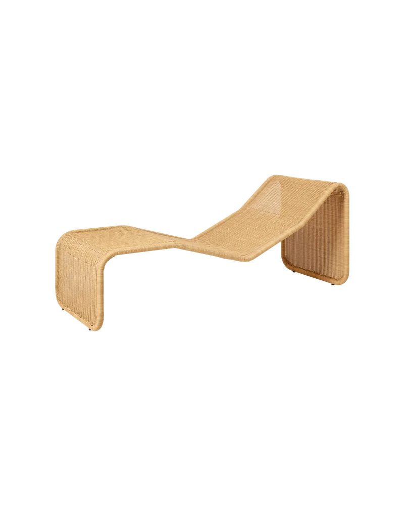 P3S Chaise Longue, Outdoor by GUBI in Natural Tone – product photo