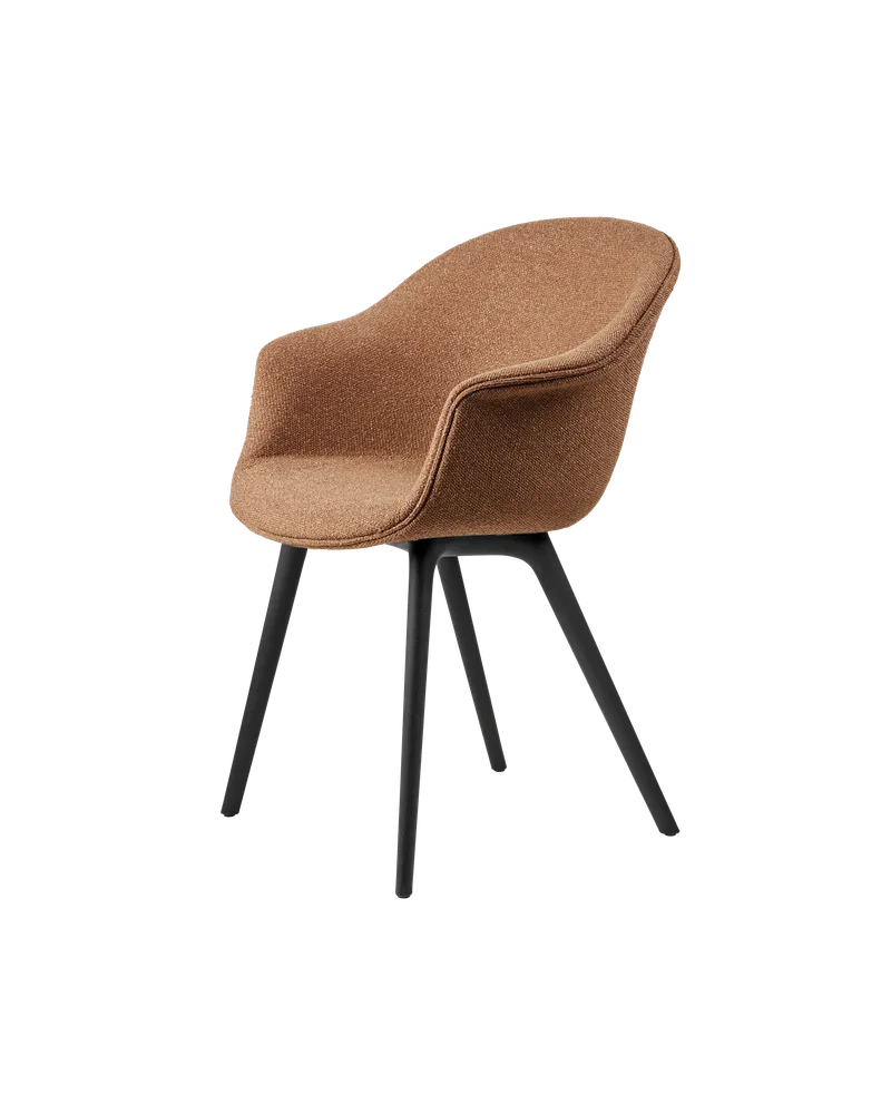 Bat Dining Chair, Fully Upholstered von GUBI in Around Bouclé, Dedar (032, Standard), Plastic base, Black – Produktfoto 1 von 5
