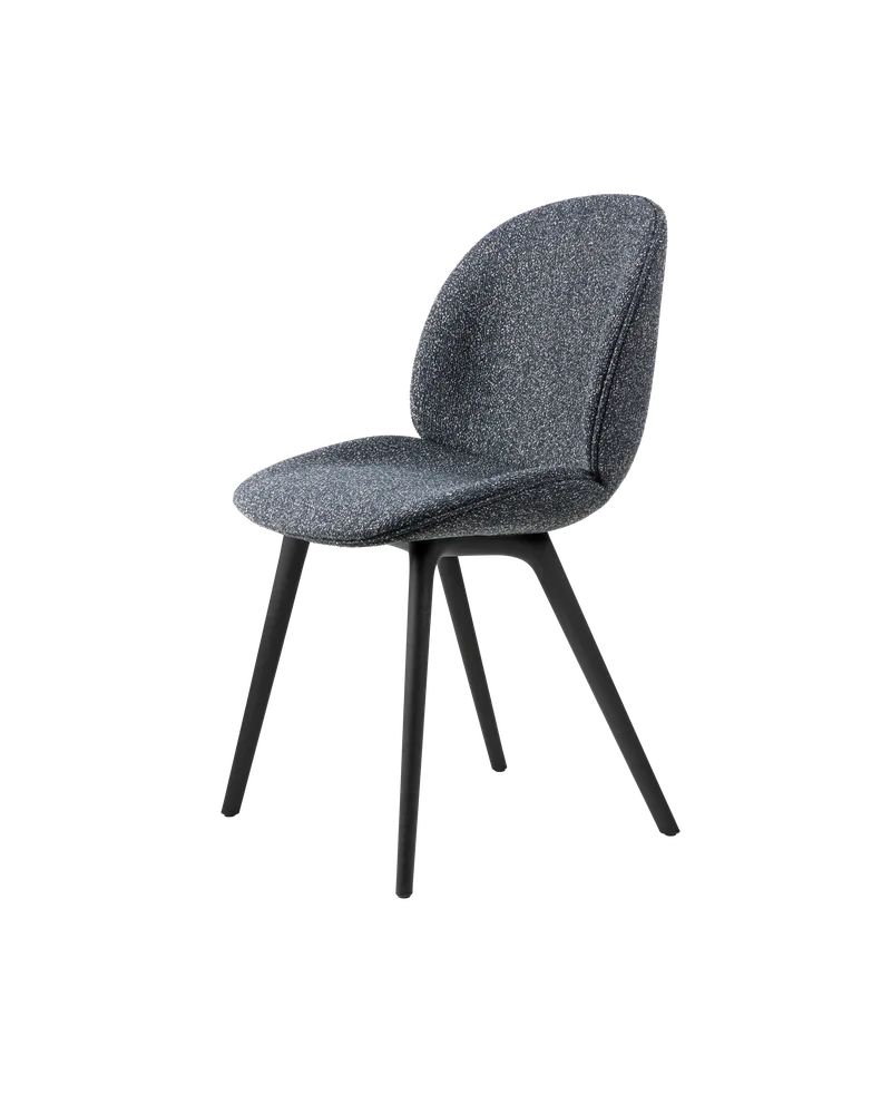 Beetle Dining Chair, Fully Upholstered von GUBI in Around Bouclé, Dedar (023, Standard), Plastic base, Black – Produktfoto 5 von 5