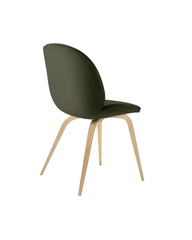 Beetle Dining Chair, Fully Upholstered von GUBI in Sunday, Dedar (018, Standard), Wood base, Oak Semi Matt Lacquered – Produktfoto 3 von 5