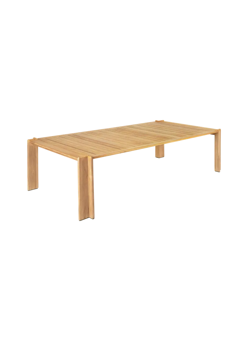 Atmosfera Dining Table de GUBI en 281 × 105 cm, Natural teak, Natural teak – photo du produit 2 sur 7