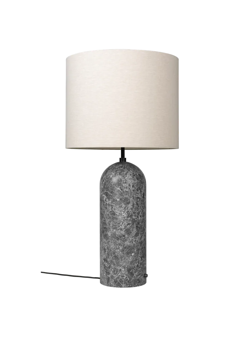 Gravity Floor Lamp - XL by GUBI in Grey Marble, Canvas, 120 cm, EU – product photo