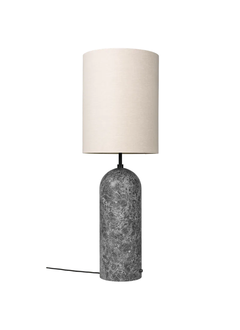 Gravity Floor Lamp - XL by GUBI in Grey Marble, Canvas, 130 cm, EU – product photo