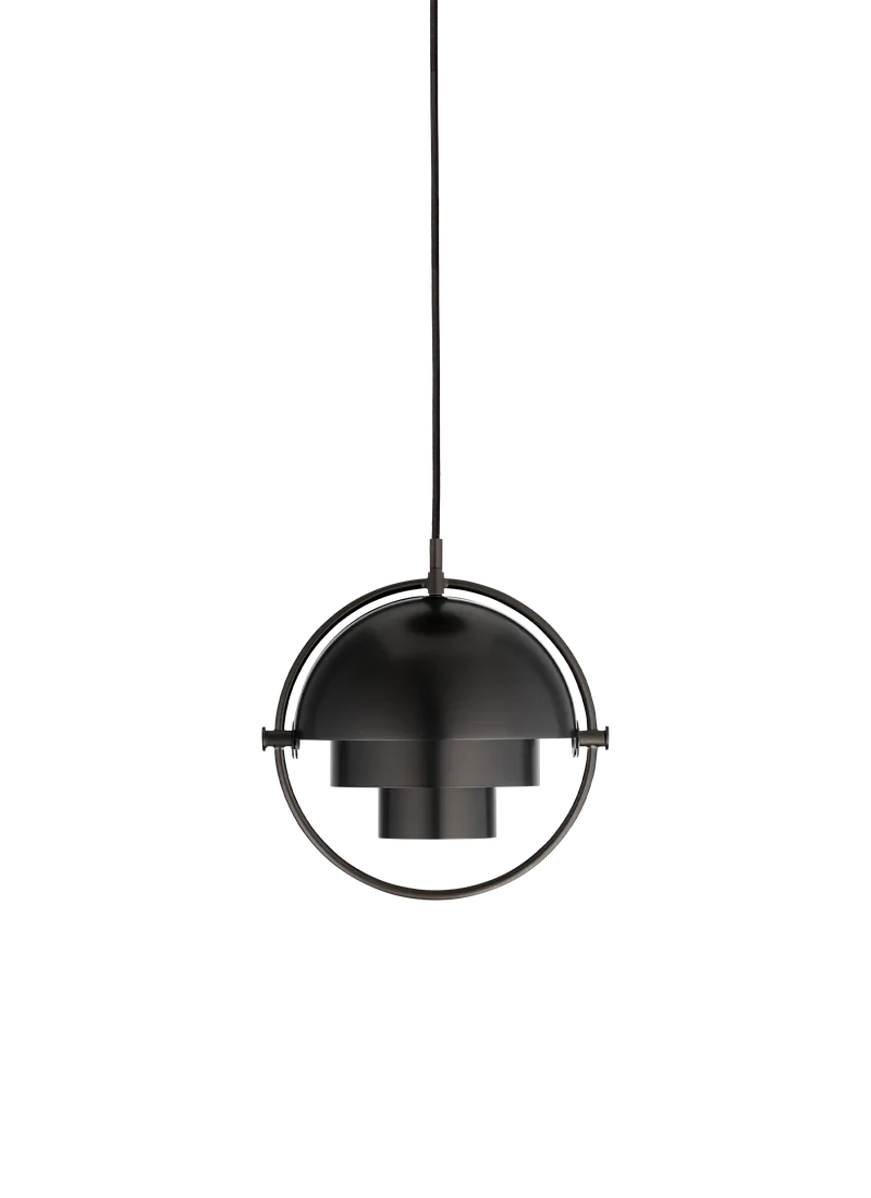 Multi-Lite Pendant de GUBI en Black Brass, Black Brass, Ø22,5 × 11 cm, EU – photo du produit