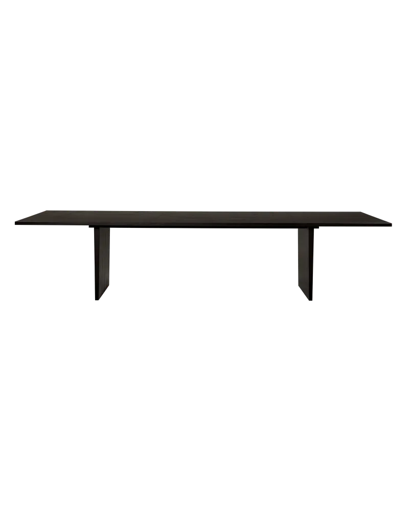 Private Dining Tables by GUBI in Brown/Black Ash Veneer, Brown/Black Ash Veneer, 320 cm – product photo