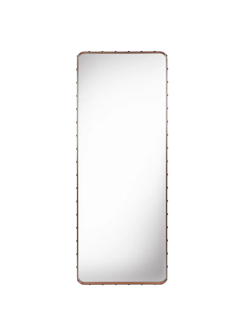 Adnet Wall Mirror, Rectangular van GUBI in Tan Leather, 70 × 180 cm – productfoto 4 van 4