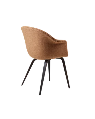 Bat Dining Chair, Fully Upholstered by GUBI in Around Bouclé, Dedar (032, Standard), Wood base, Smoked Oak – product photo 2 of 4