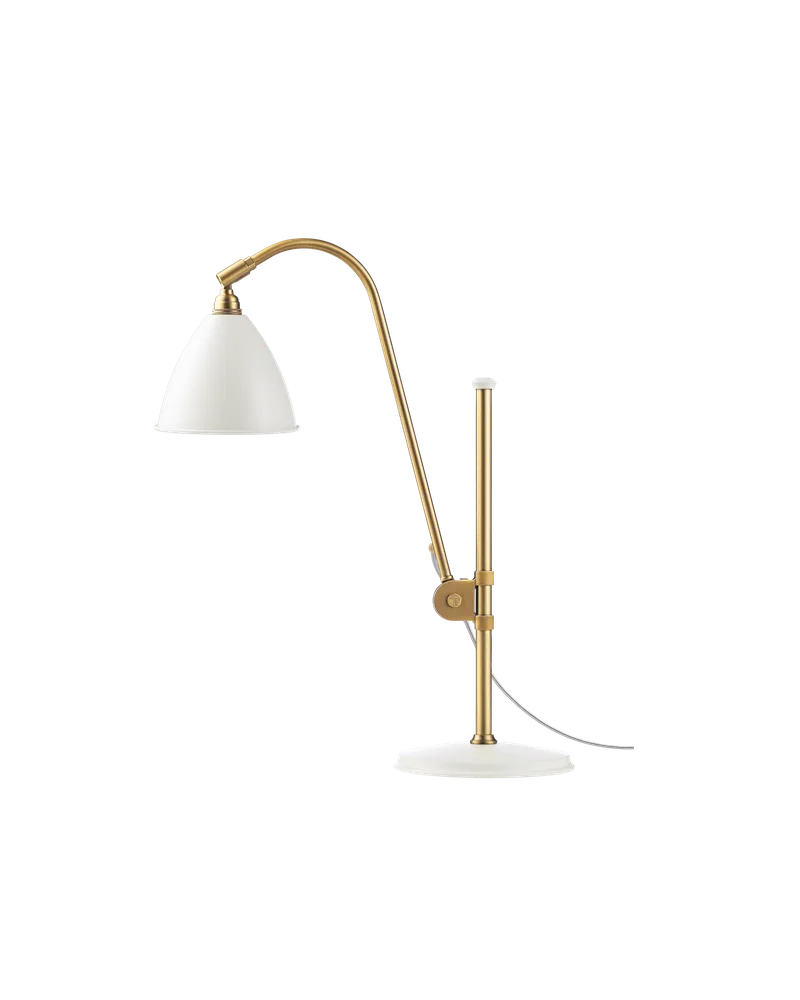 Bestlite BL1 Table Lamp von GUBI in White Semi Matt, Brass, EU – Produktfoto 3 von 3