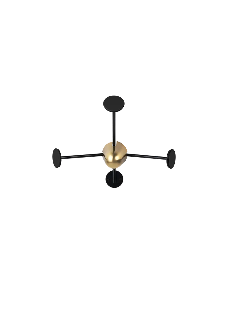 Matégot Coat Rack von GUBI in Soft Black Semi Matt – Produktfoto