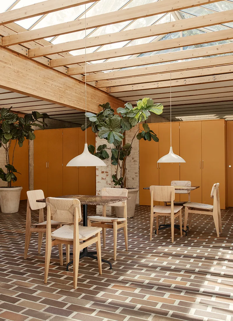 1965 Pendant by GUBI in Classic White Semi Matt, Brass, No, EU – interior photo 1 of 5