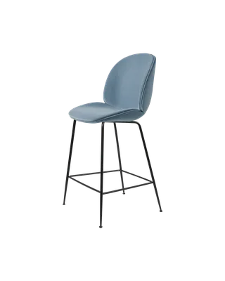 Beetle Counter Chair, Fully Upholstered de GUBI en Conic base, Matt Black, Sunday, Dedar (002, Standard) – photo du produit 4 sur 4