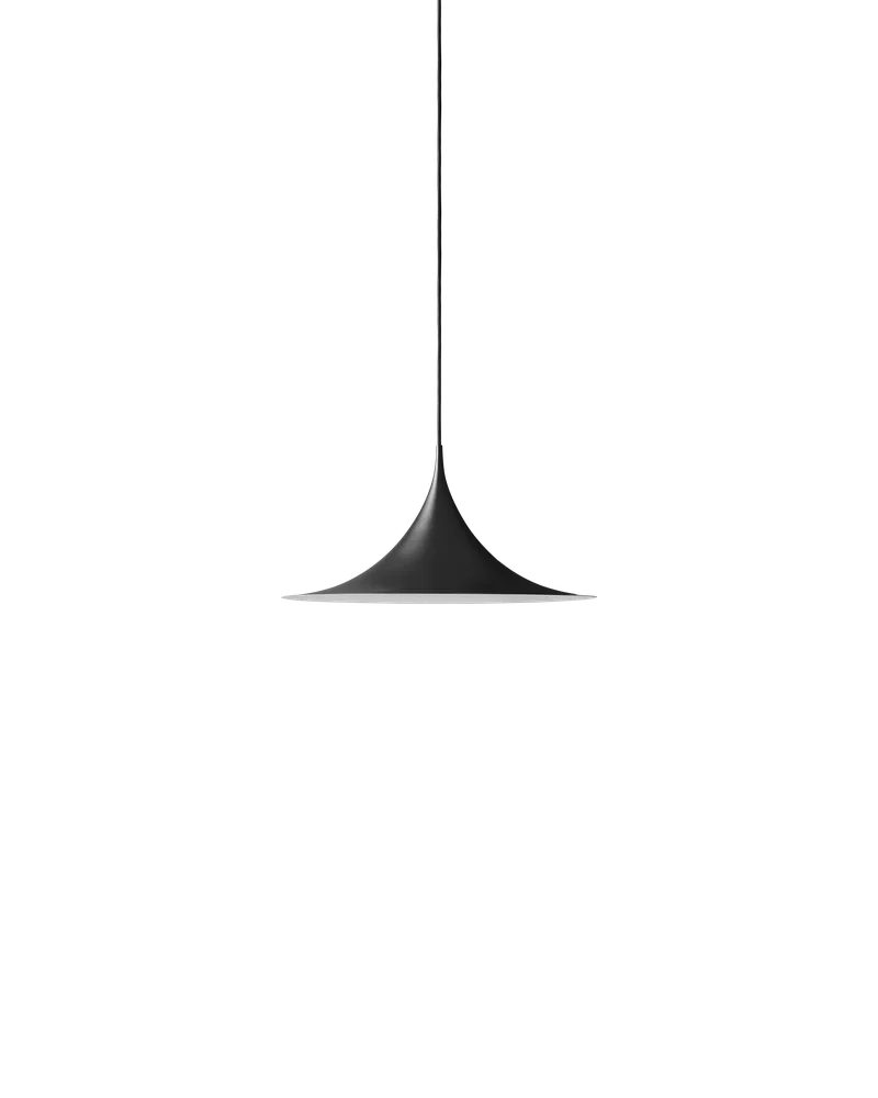 Semi Pendant by GUBI in Black Semi Matt, Ø30 × 15 cm, EU – product photo