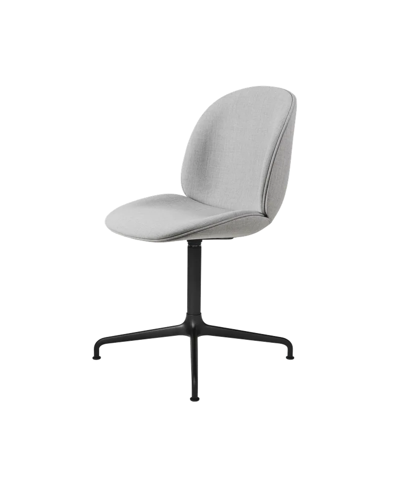 Beetle Meeting Chair, Fully Upholstered van GUBI in Remix 3, Kvadrat (123, Standard), 4-star base, Matt Black – productfoto 5 van 5