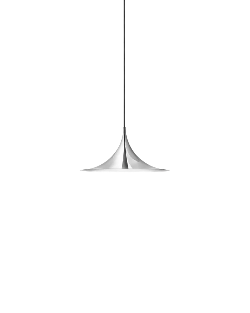 Semi Pendant by GUBI in Chrome, Ø30 × 15 cm, EU – product photo