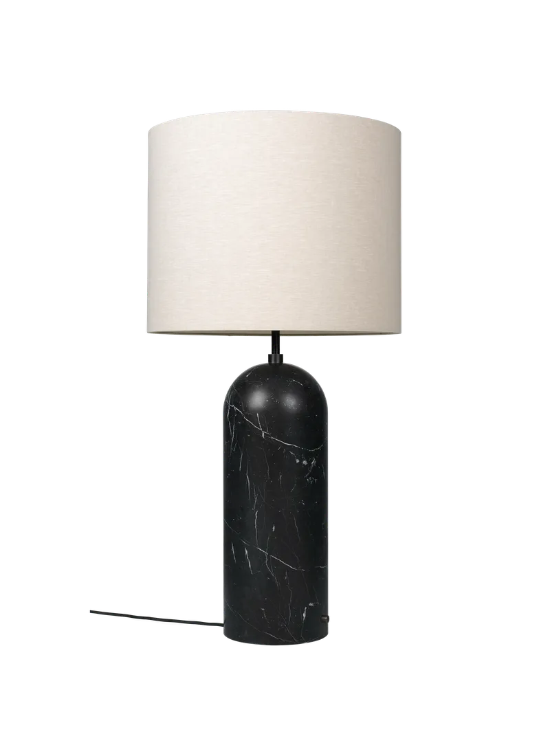 Gravity Floor Lamp - XL by GUBI in Black Marble, Canvas, 120 cm, EU – product photo