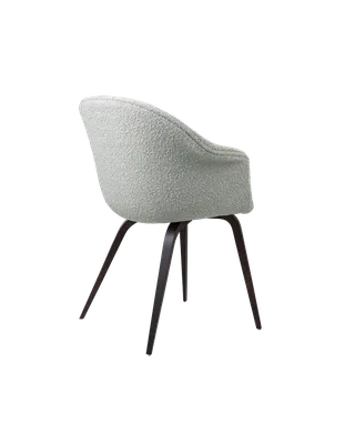 Bat Dining Chair, Fully Upholstered by GUBI in Karakorum, Dedar (004, Standard), Wood base, Smoked Oak – product photo 3 of 4