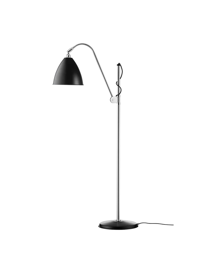 Bestlite BL3 Floor Lamp van GUBI in Black Semi Matt, Chrome, Ø21 × 18 cm, EU – productfoto 5 van 5