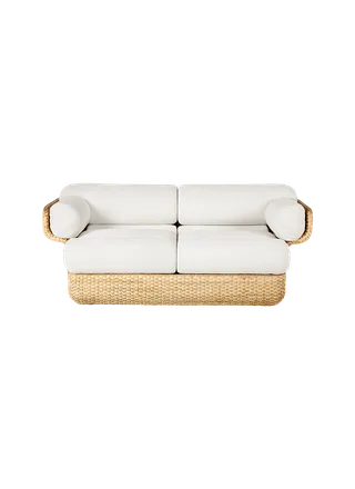 Basket Sofa van GUBI in Lorkey, Limonta (40, Standard), 2 seater, Rattan – productfoto 1 van 7
