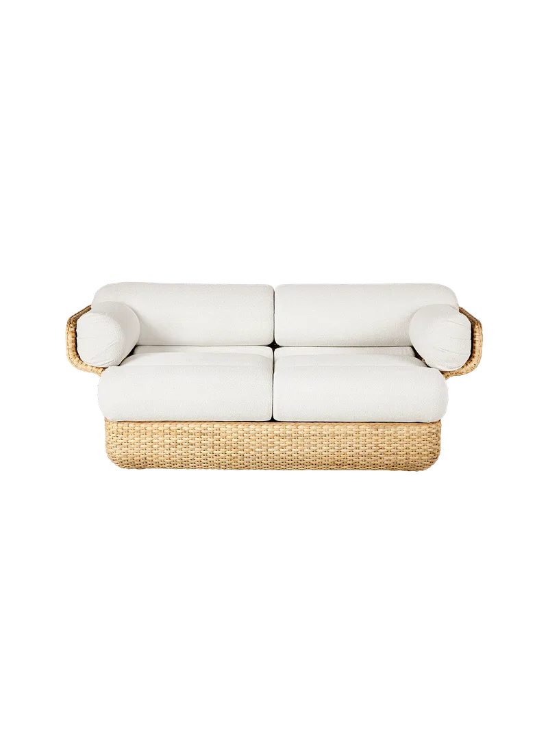 Basket Sofa van GUBI in Lorkey, Limonta (40, Standard), 2 seater, Rattan – productfoto 1 van 7