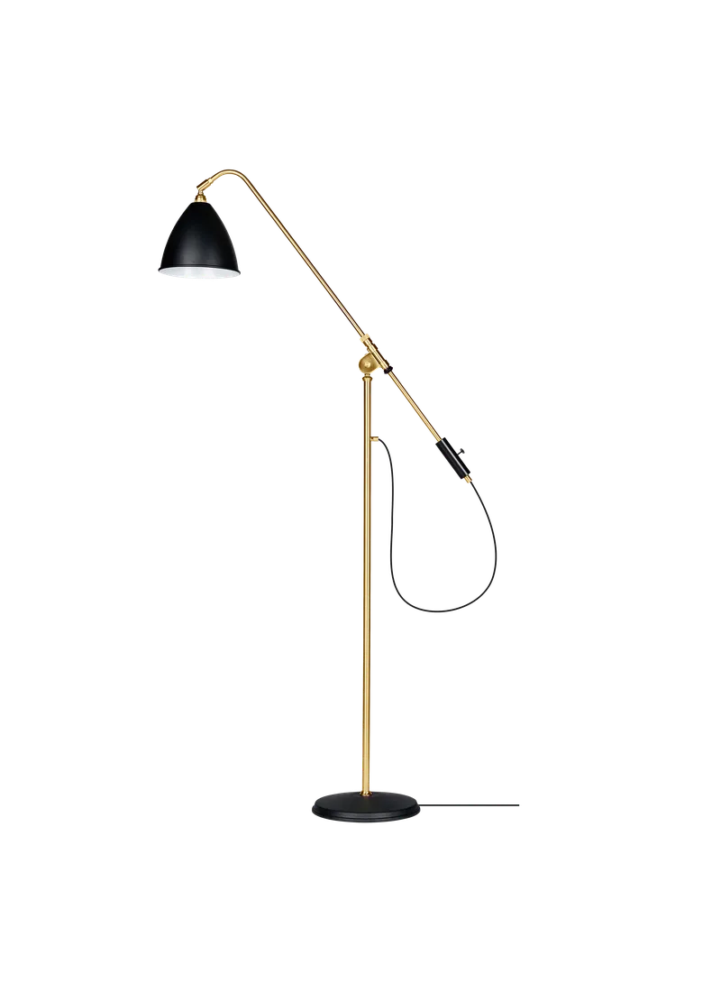 Bestlite BL4 Floor Lamp van GUBI in Black Semi Matt, Brass, EU – productfoto 3 van 3