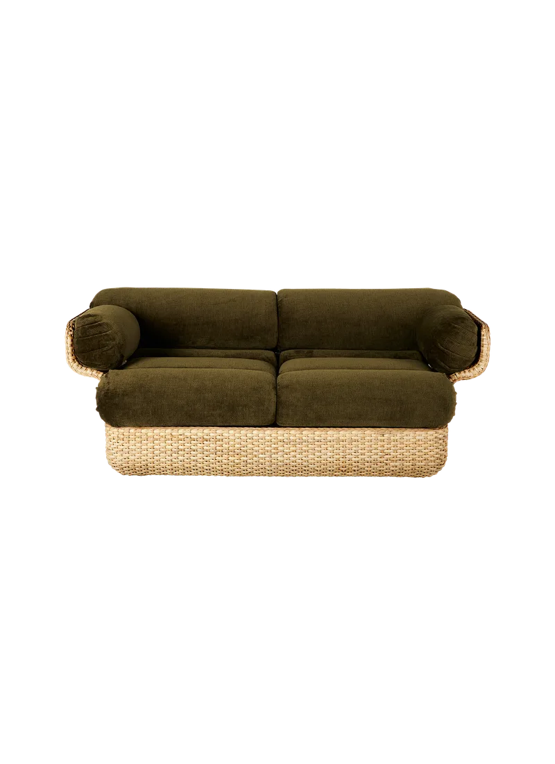 Basket Sofa van GUBI in Mumble, Glamour Group (40, Standard), 2 seater, Rattan – productfoto 1 van 7