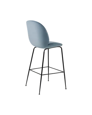 Beetle Bar Chair, Fully Upholstered von GUBI in Sunday, Dedar (002, Standard), Matt Black, Conic base – Produktfoto 3 von 4