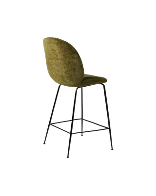 Beetle Counter Chair, Fully Upholstered de GUBI en Conic base, Matt Black, Mumble, Glamour Group (40, Standard) – photo du produit 2 sur 4