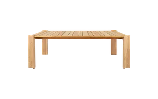 Atmosfera Dining Table van GUBI in 209 × 105 cm, Natural teak, Natural teak – productfoto 3 van 6
